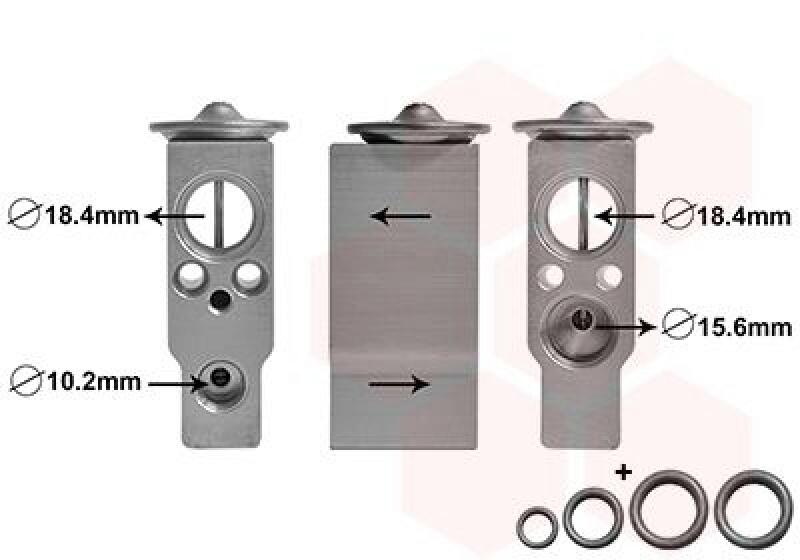 VAN WEZEL Expansionsventil, Klimaanlage