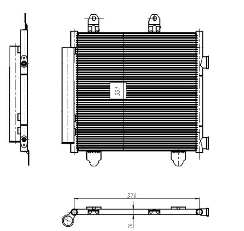 NRF Condenser, air conditioning EASY FIT