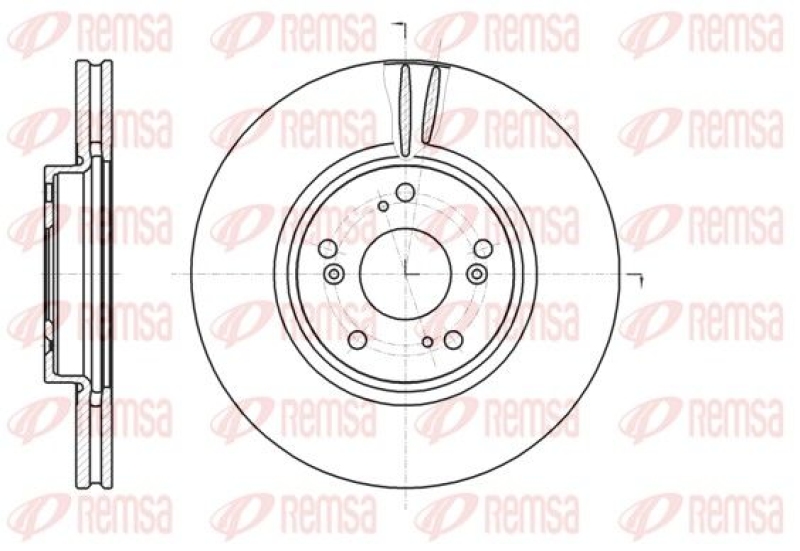 2x REMSA Brake Disc