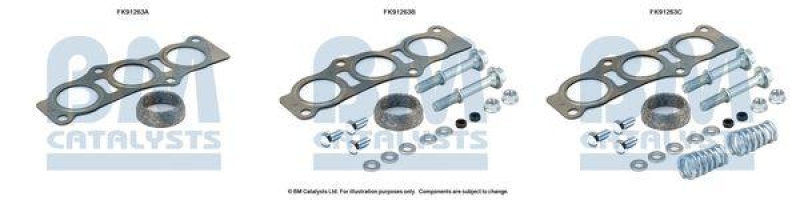 BM Catalysts Montagesatz. Katalysator Vorne passend für Toyota Aygo Citr...