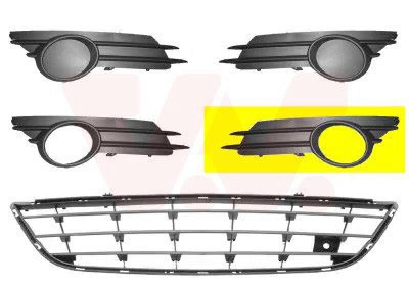 VAN WEZEL Ventilation Grille, bumper ** Equipart **