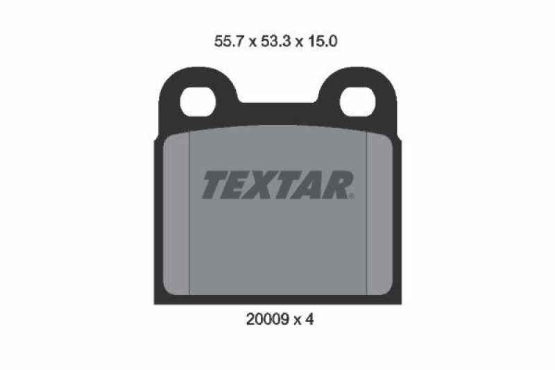 TEXTAR Bremsbelagsatz, Scheibenbremse
