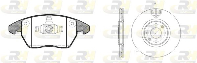 ROADHOUSE Bremsensatz, Scheibenbremse Dual Kit