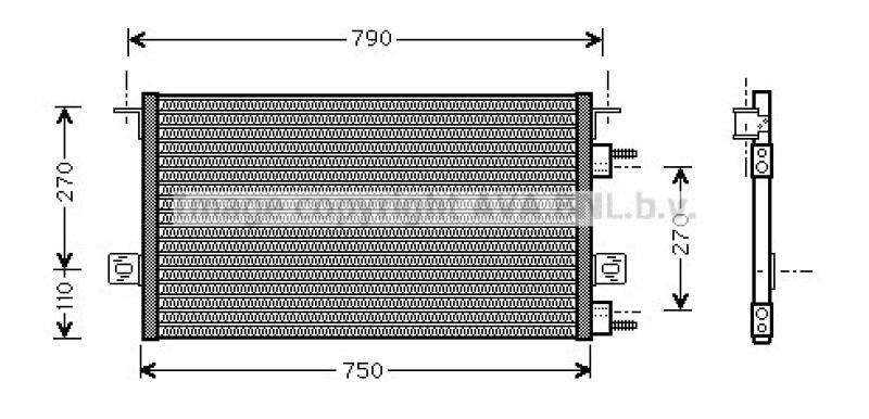 AVA QUALITY COOLING Kondensator, Klimaanlage