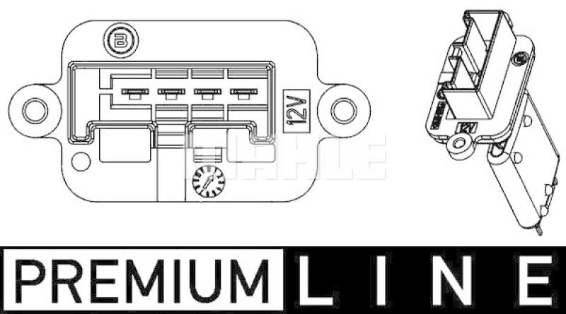 MAHLE Widerstand, Innenraumgebl&auml;se BEHR *** PREMIUM LINE *** ABR 88 000P
