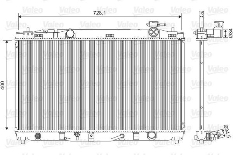 VALEO Kühler, Motorkühlung 701595
