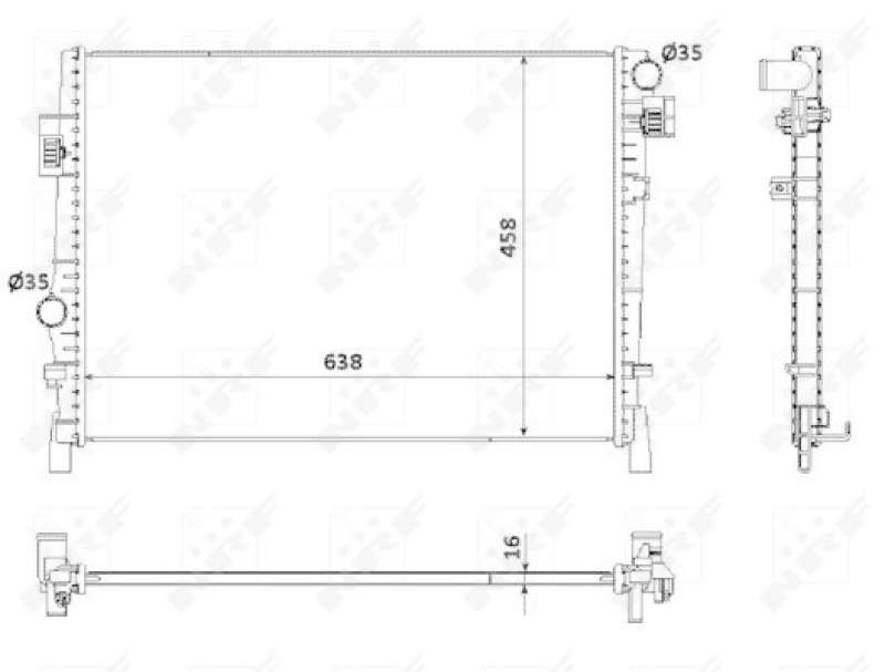 NRF Radiator, engine cooling