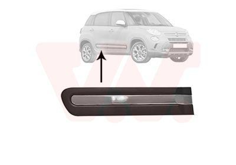 VAN WEZEL Trim/Protective Strip, door