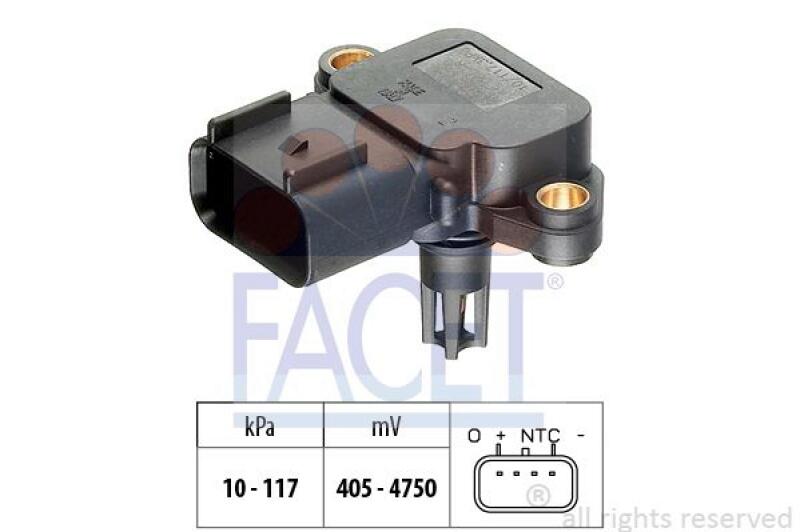 FACET Air Pressure Sensor, height adaptation Made in Italy - OE Equivalent