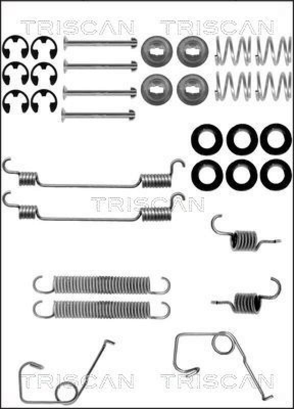 TRISCAN Zubehörsatz Bremsbacken Trommelbremse Montagesatz