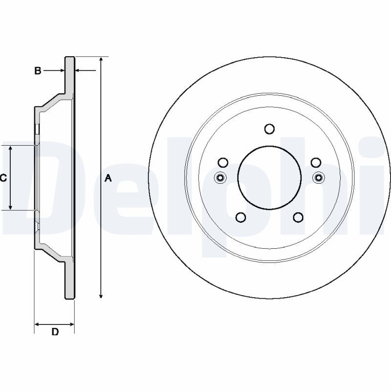 2x DELPHI Bremsscheibe