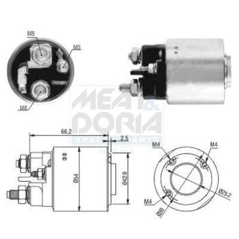 MEAT & DORIA Solenoid Switch, starter