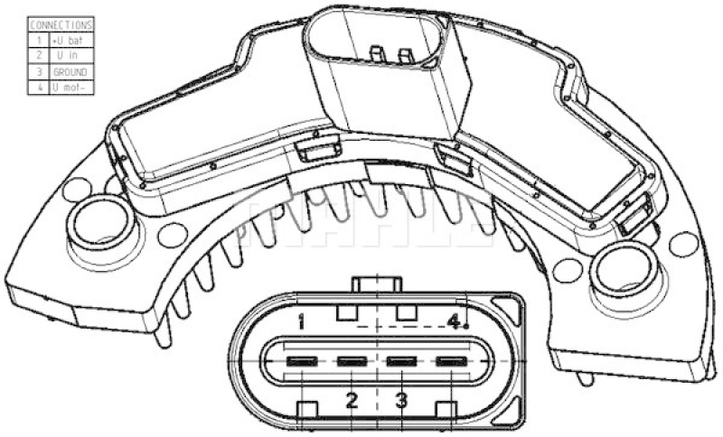 MAHLE Regler, Innenraumgebläse BEHR *** PREMIUM LINE ***