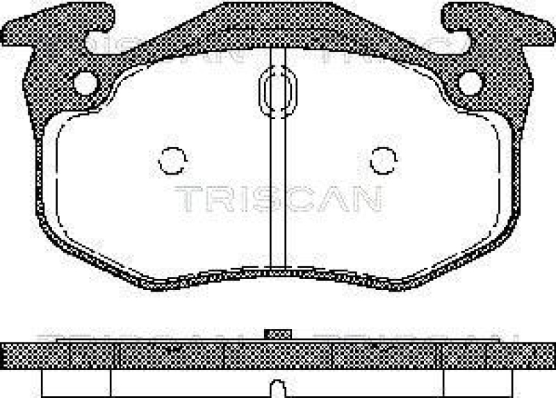 TRISCAN Brake Pad Set, disc brake