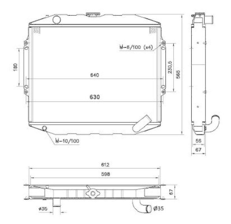 NRF Radiator, engine cooling