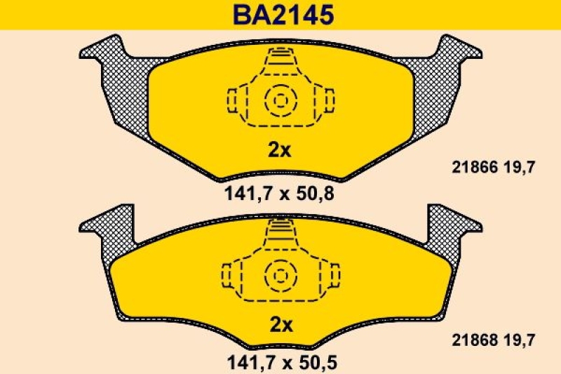 BARUM Bremsbelagsatz, Scheibenbremse