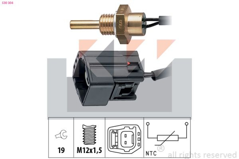 KW Sensor, Kühlmitteltemperatur Made in Italy - OE Equivalent