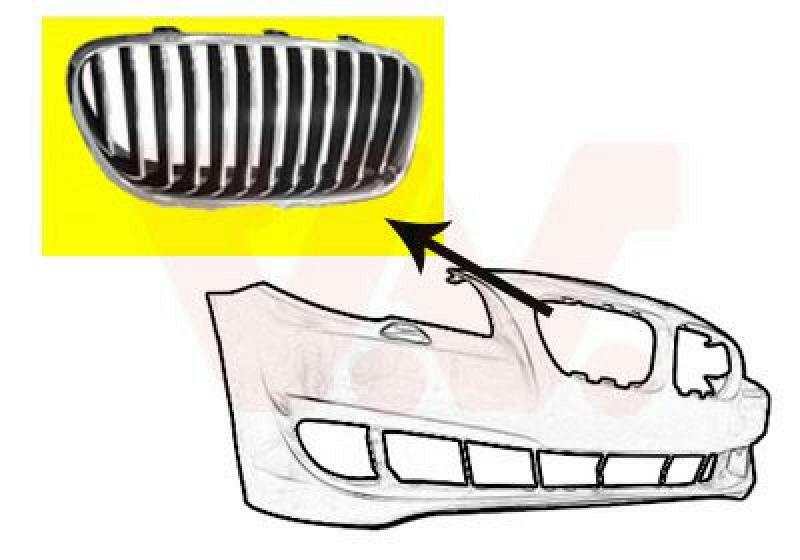 VAN WEZEL Radiator Grille