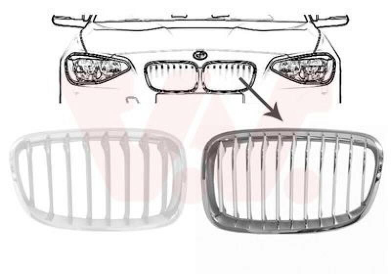 VAN WEZEL Radiator Grille