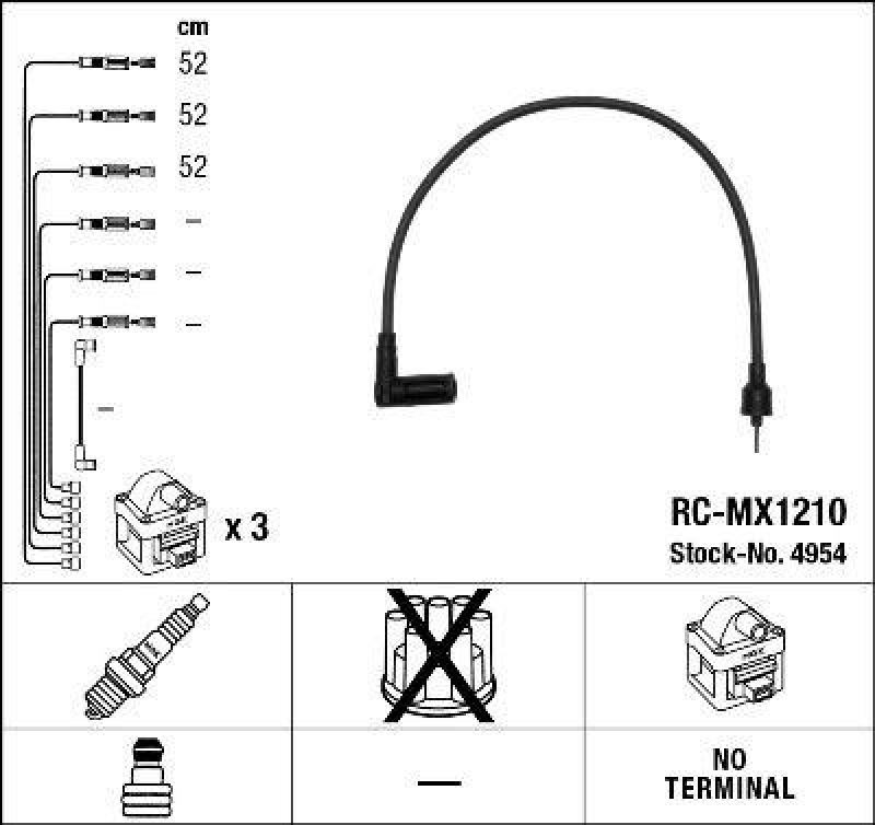 NGK Ignition Cable Kit