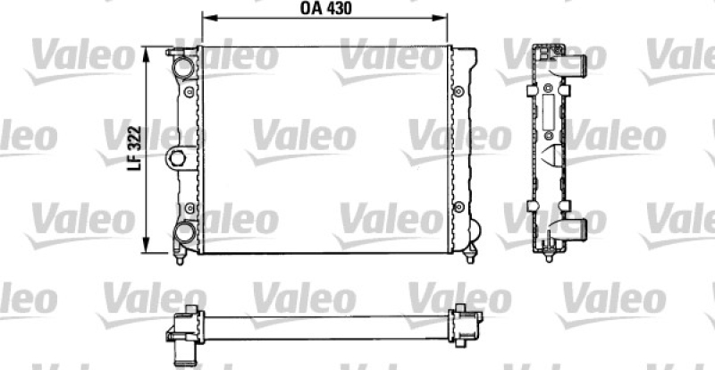 VALEO Radiator, engine cooling