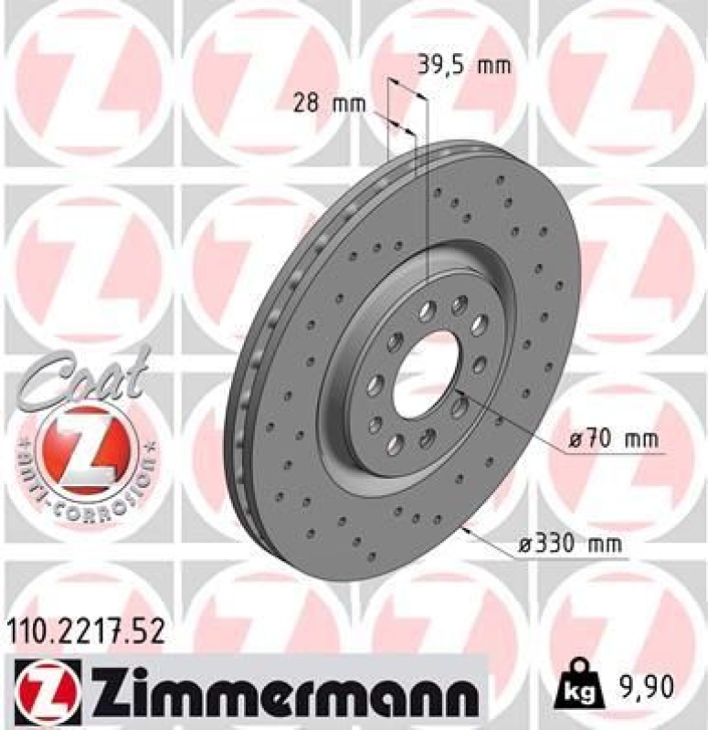 Zimmermann Sport Bremsscheiben + Zimmermann Bremsbeläge