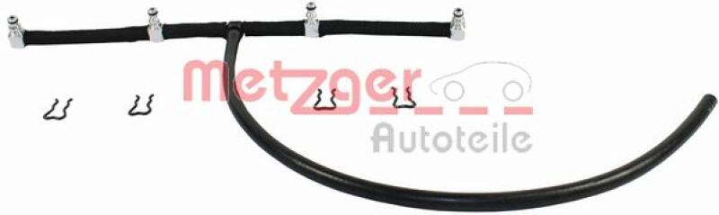 METZGER Hose, fuel overflow