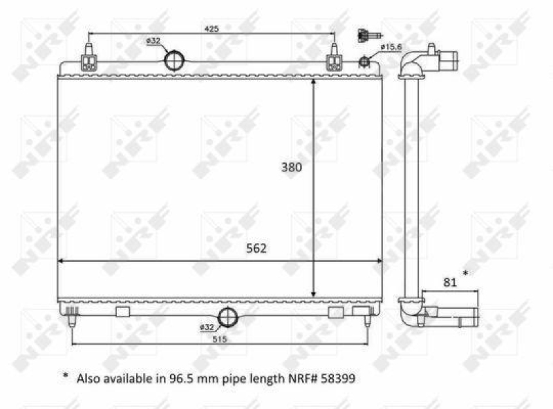 NRF Radiator, engine cooling