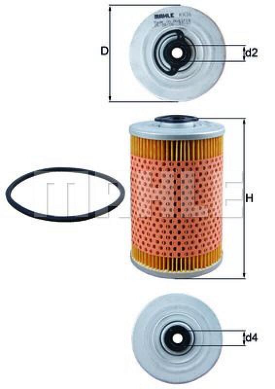 MAHLE Fuel filter