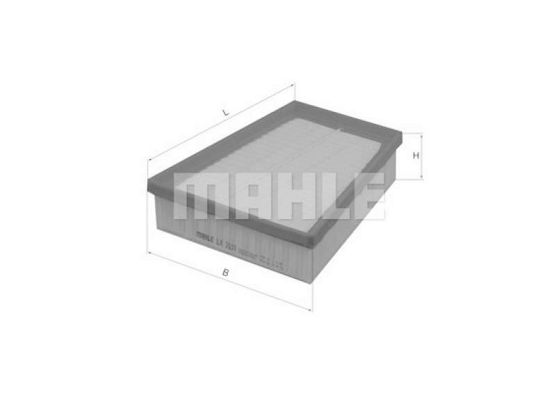 MAHLE ORIGINAL Luftfilter LX 2631