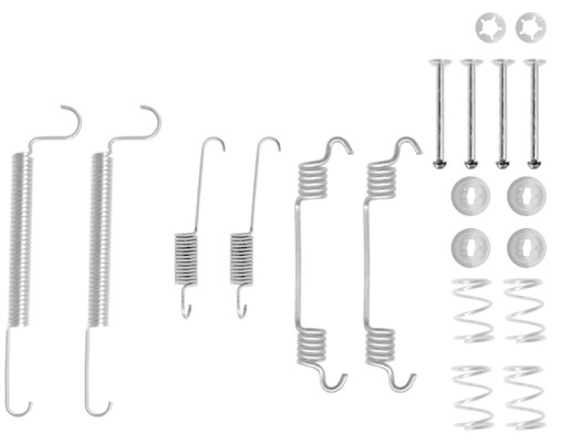HELLA Zubehörsatz Bremsbacken Trommelbremse Montagesatz