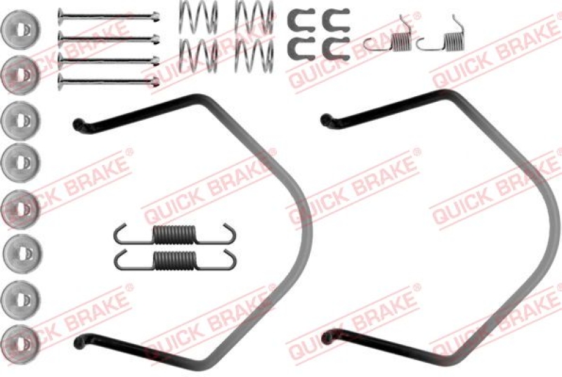 QUICK BRAKE Zubehörsatz Bremsbacken Trommelbremse Montagesatz