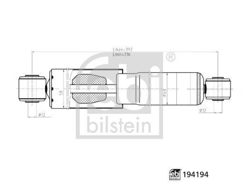 FEBI BILSTEIN Sto&szlig;d&auml;mpfer 194194