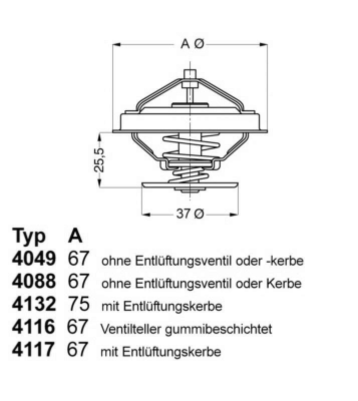 WAHLER Thermostat für Kühlmittel / Kühlerthermostat