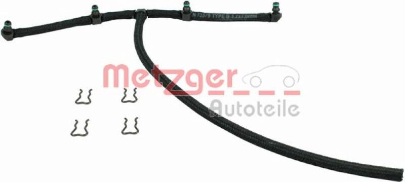 METZGER Hose, fuel overflow