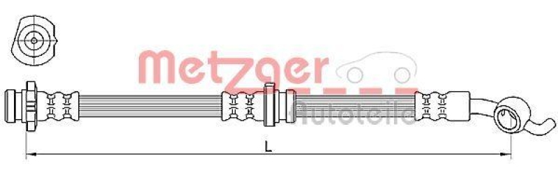 METZGER Bremsschlauch 4110391