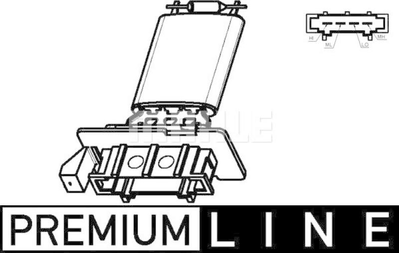 MAHLE Widerstand, Innenraumgebläse BEHR *** PREMIUM LINE ***