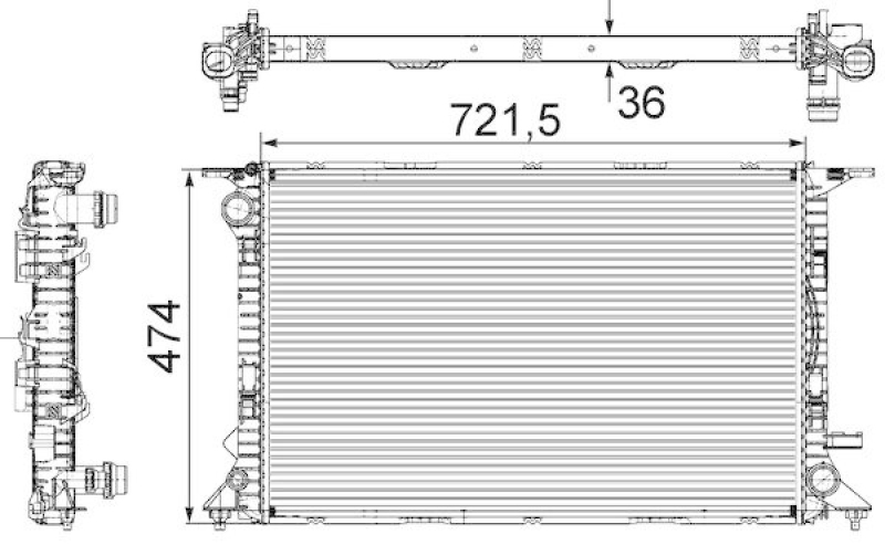 MAHLE K&uuml;hler, Motork&uuml;hlung BEHR CR 911 000S