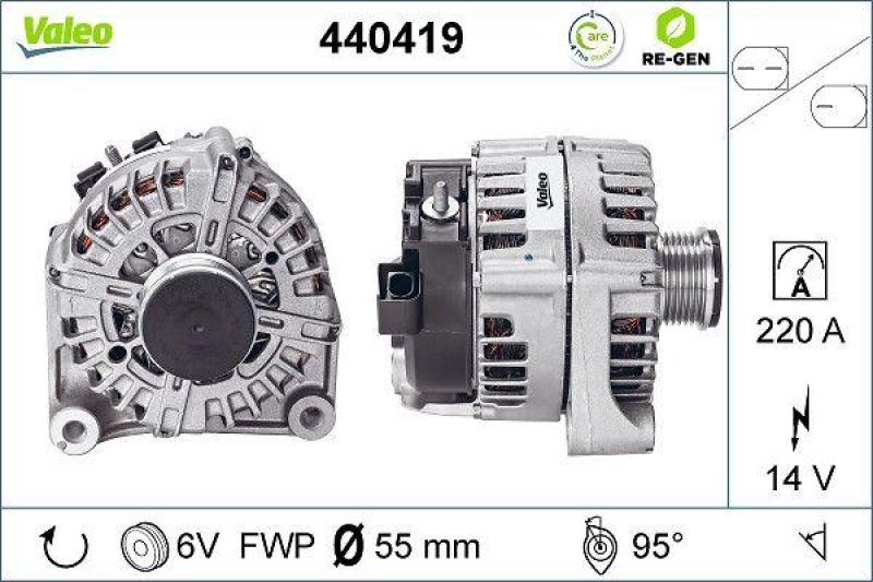 VALEO Alternator REMANUFACTURED PREMIUM