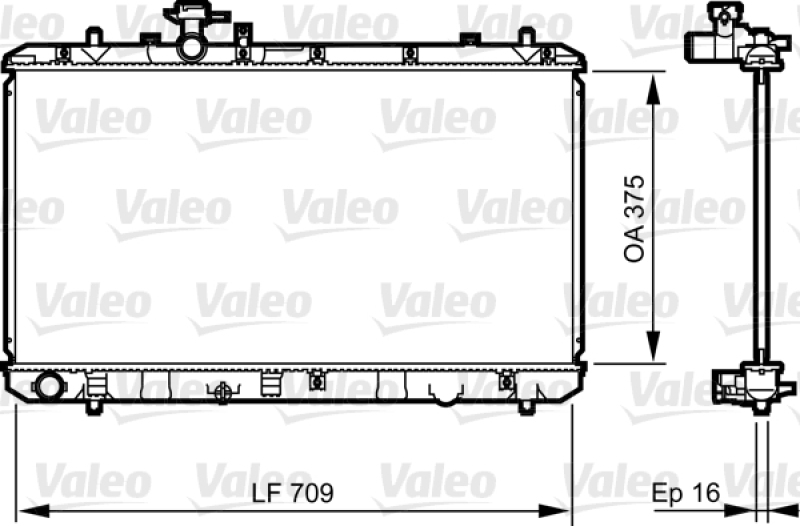 VALEO Radiator, engine cooling