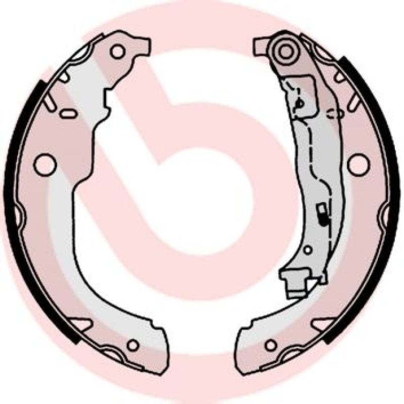 BREMBO Brake Shoe Set ESSENTIAL LINE