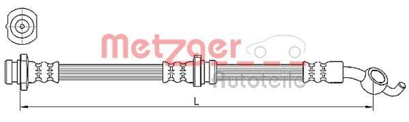 METZGER Bremsschlauch 4110392
