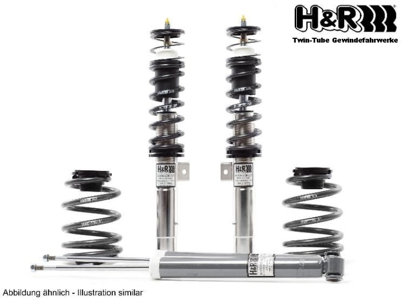 H&R Spezialfedern Fahrwerkssatz, Federn/D&auml;mpfer Twin-Tube Edelstahl Gewindefahrwerk 35990-1