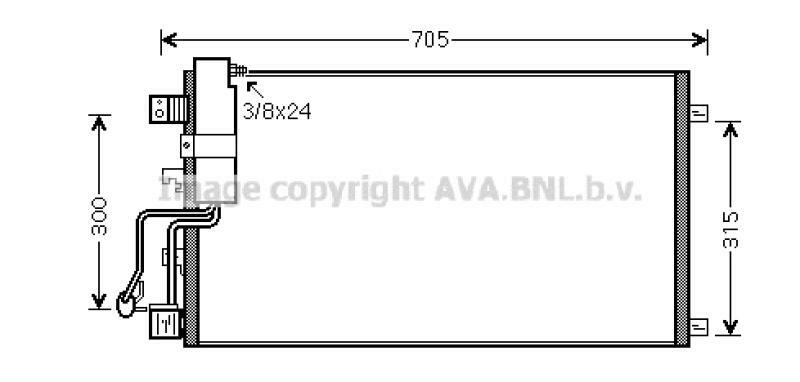 AVA QUALITY COOLING Kondensator, Klimaanlage