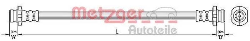 METZGER Brake Hose