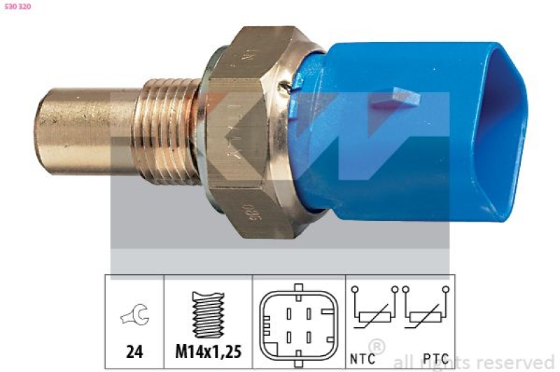 KW Sensor, Kühlmitteltemperatur Made in Italy - OE Equivalent