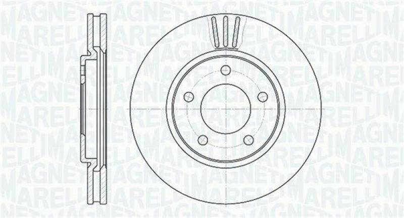 2x MAGNETI MARELLI Bremsscheibe