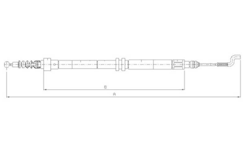 TEXTAR Cable Pull, parking brake