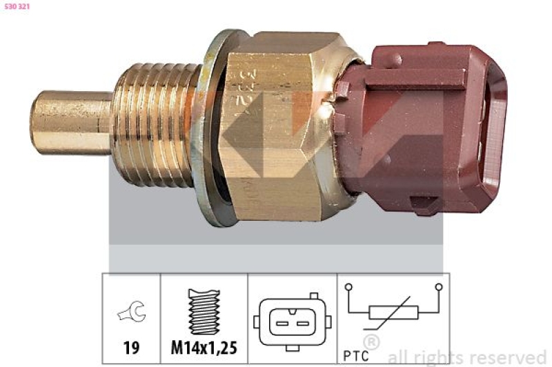 KW Sensor, Kühlmitteltemperatur Made in Italy - OE Equivalent