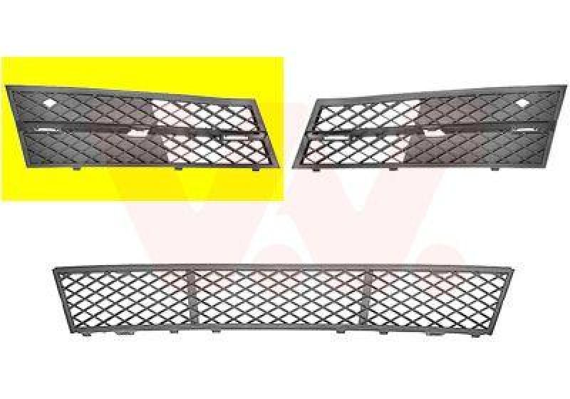 VAN WEZEL Ventilation Grille, bumper